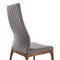 Armen Living Parker Mid-Century Dining Chair in Walnut Finish and Gray Fabric, PK2 LCPKSIGR - alternate 2